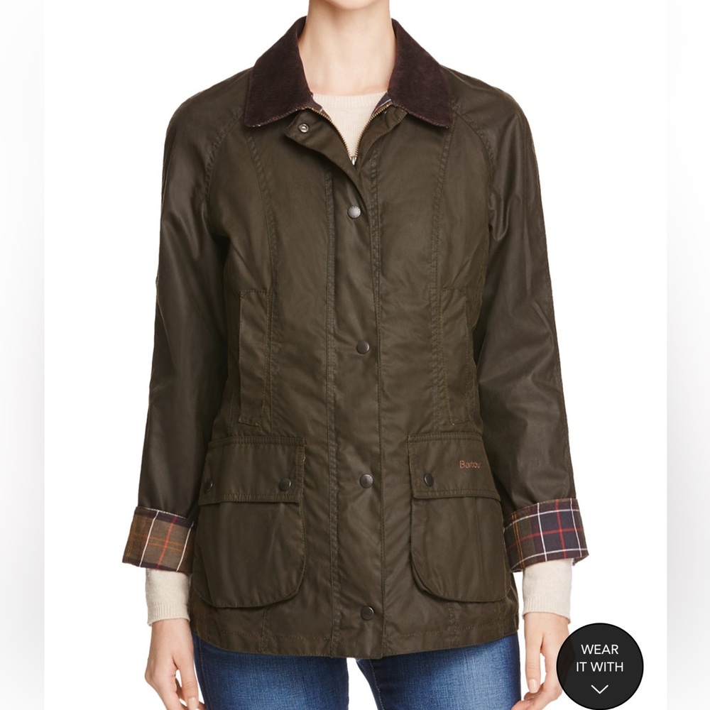 The Original Barbour Tartan Waxxed Jacket in Olive